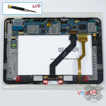 Как разобрать Samsung Galaxy Tab 8.9'' GT-P7300, Шаг 6/1