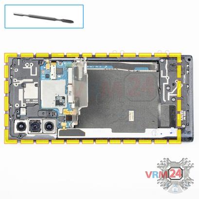 How to disassemble Samsung Galaxy Note 10 SM-N970, Step 4/1