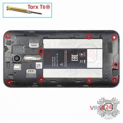 How to disassemble Asus ZenFone Go ZB552KL, Step 2/1