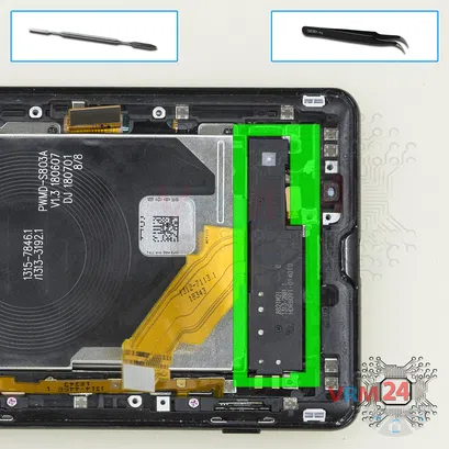 How to disassemble Sony Xperia XZ3, Step 15/1