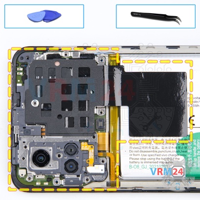 How to disassemble vivo Y31, Step 8/1