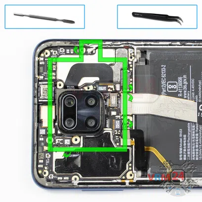 How to disassemble Xiaomi Redmi Note 9 Pro, Step 12/1