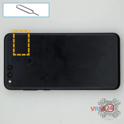 How to disassemble Huawei Honor 7X, Step 1/1