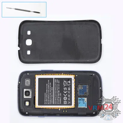 Cómo desmontar Samsung Galaxy S3 GT-i9300, Paso 2/1