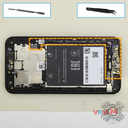 How to disassemble Asus ZenFone 2 Laser ZE500KG, Step 10/1