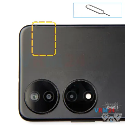 How to disassemble Honor X7b, Step 2/1