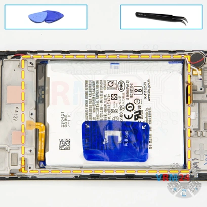 Cómo desmontar Samsung Galaxy A24 SM-A245, Paso 17/1
