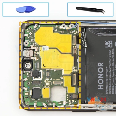 How to disassemble HONOR X8, Step 17/1
