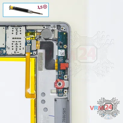 Cómo desmontar Huawei MediaPad M3 Lite 8", Paso 10/1
