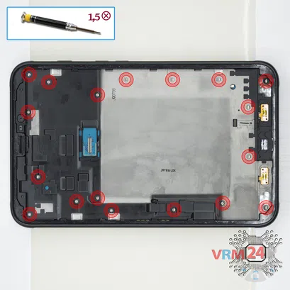 How to disassemble Samsung Galaxy Tab Active 2 SM-T395, Step 6/1
