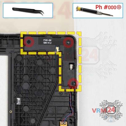 Como desmontar Lenovo Tab M10 TB-X605L, Passo 6/1