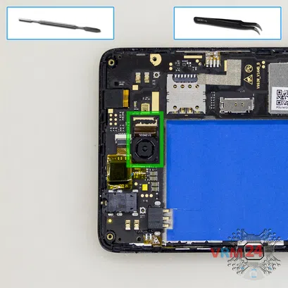 Como desmontar ZTE Blade HN por si mesmo, Passo 5/1