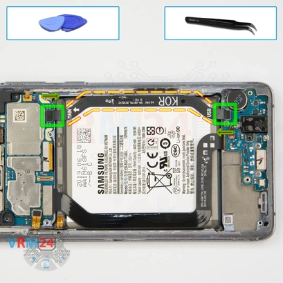 How to disassemble Samsung Galaxy S10 5G SM-G977, Step 9/1
