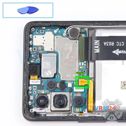 Cómo desmontar Samsung Galaxy A53 SM-A536, Paso 6/1