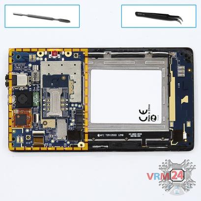 How to disassemble Sony Xperia E, Step 8/1