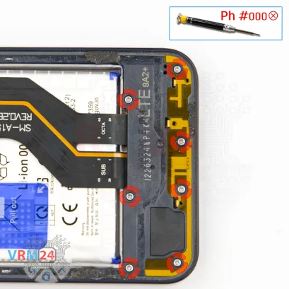 Как разобрать Samsung Galaxy А15 SM-A155, Шаг 5/1