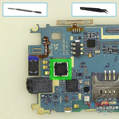 Как разобрать Samsung Wave Y GT-S5380, Шаг 10/1