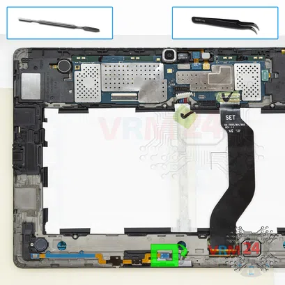 Cómo desmontar Samsung Galaxy Tab S 10.5'' SM-T805, Paso 6/1