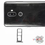 Как разобрать Alcatel 3V 5099D, Шаг 1/2