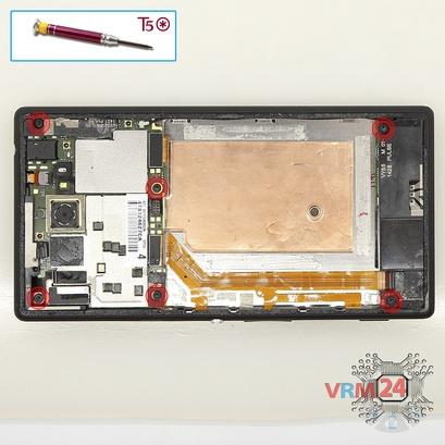 How to disassemble Sony Xperia M2, Step 3/1