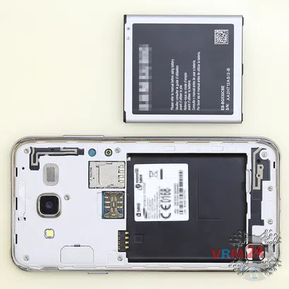 How to disassemble Samsung Galaxy J5 SM-J500, Step 2/2