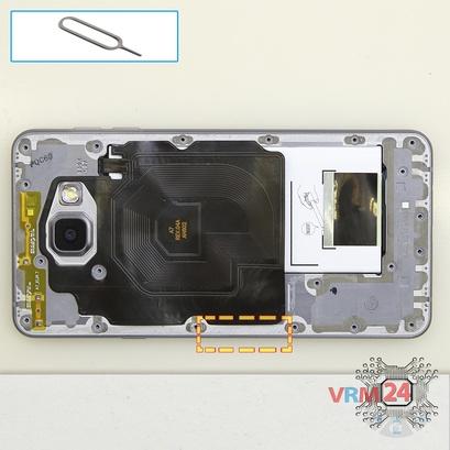 How to disassemble Samsung Galaxy A7 (2016) SM-A710, Step 3/1