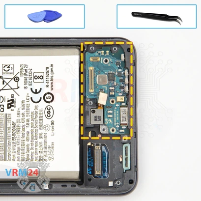 How to disassemble Samsung Galaxy S21 FE SM-G990, Step 12/1