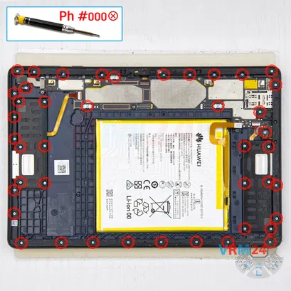 How to disassemble Huawei Mediapad T10s, Step 8/1