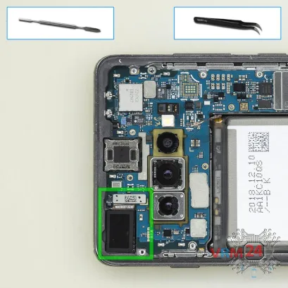 How to disassemble Samsung Galaxy S10 Plus SM-G975, Step 9/1