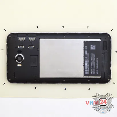 Cómo desmontar Asus ZenFone Max ZC550KL, Paso 2/2