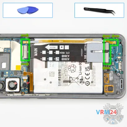 Как разобрать Samsung Galaxy A56 SM-A566, Шаг 10/1