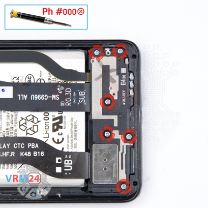 How to disassemble Samsung Galaxy S21 Plus SM-G996, Step 8/1