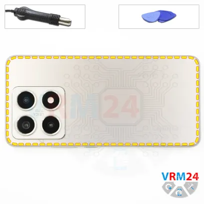 How to disassemble Xiaomi 14T, Step 3/1