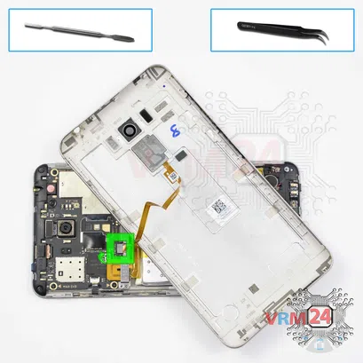 Cómo desmontar Asus ZenFone 3 Laser ZC551KL, Paso 5/1