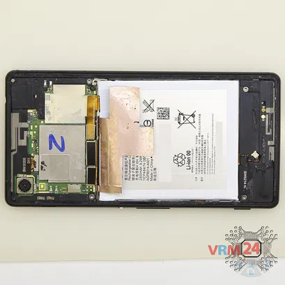 How to disassemble Sony Xperia M4 Aqua, Step 2/2