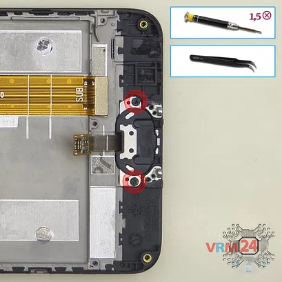 How to disassemble Meizu M5 M611H, Step 11/1