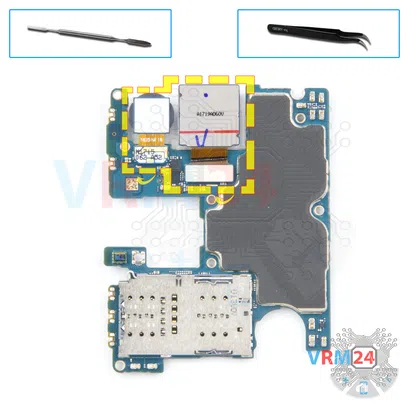 Como desmontar Samsung Galaxy A52 SM-A525 por si mesmo, Passo 17/1