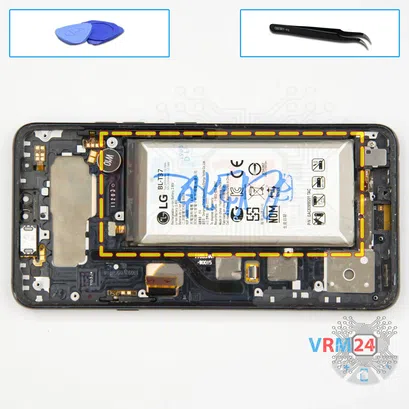 How to disassemble LG V40 ThinQ V405, Step 15/1