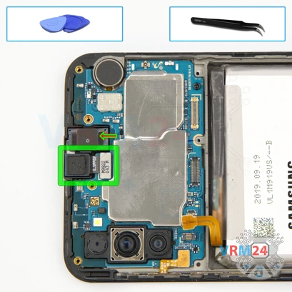 Cómo desmontar Samsung Galaxy M30s SM-M307, Paso 13/1