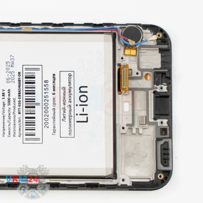 Como desmontar Samsung Galaxy A25 SM-A256 por si mesmo, Passo 19/3