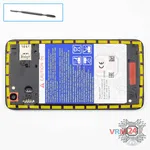 Como desmontar Alcatel OT PIXI 4 Plus Power 5023F por si mesmo, Passo 4/1