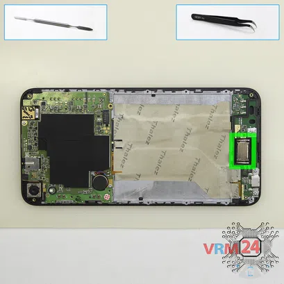 How to disassemble HTC One E9s, Step 7/1