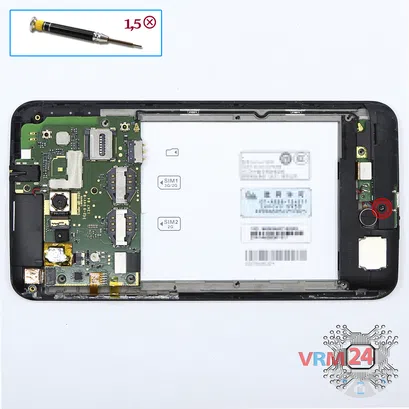 How to disassemble Lenovo S930, Step 5/1