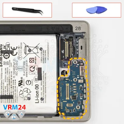 Como desmontar Samsung Galaxy S25 Ultra SM-S938 por si mesmo, Passo 12/1