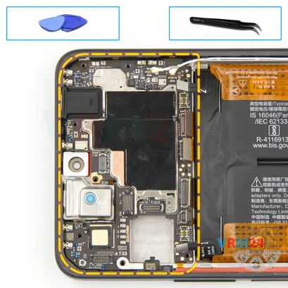 How to disassemble Xiaomi Redmi Note 11 Pro+, Step 17/1