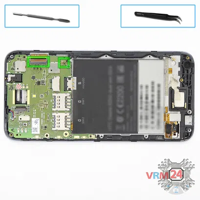 How to disassemble HTC Desire 620G, Step 9/1