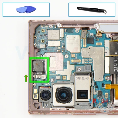 Cómo desmontar Samsung Galaxy Note 20 Ultra SM-N985, Paso 12/1