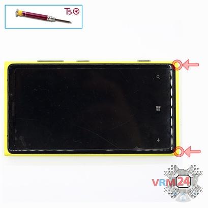 Как разобрать Nokia Lumia 920 RM-820, Шаг 2/1