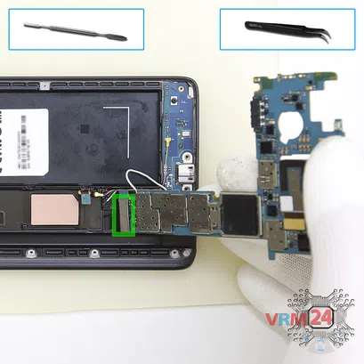 Cómo desmontar Samsung Galaxy Note Edge SM-N915, Paso 7/1