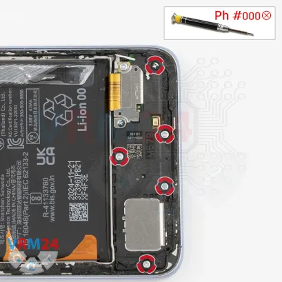 Cómo desmontar Huawei Nova 13i, Paso 7/1